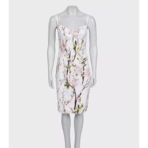 Dolce & Gabbana White Floral Print Mini Dress Sz.40